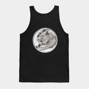 White Tiger Wild Animal Safari Africa Jungle Feline World Nature Earth Tank Top